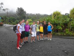 The group before our long hike began!